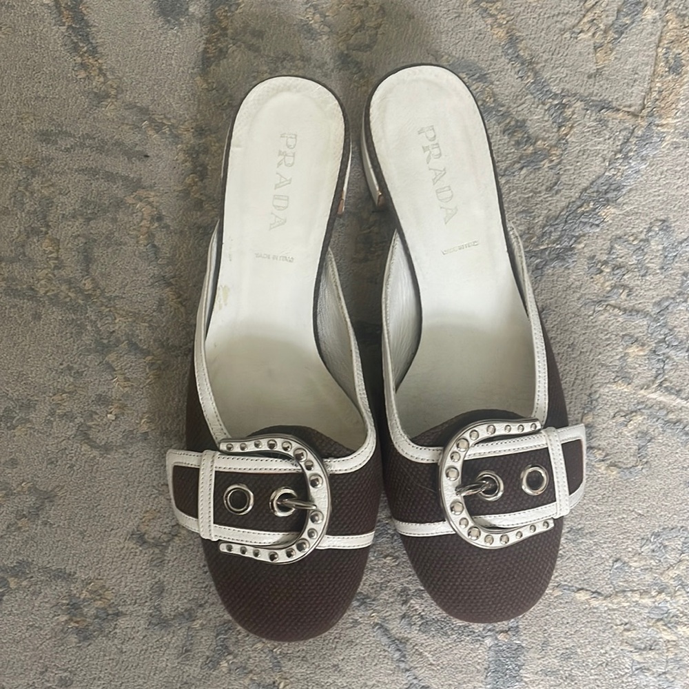 Prada slide ons